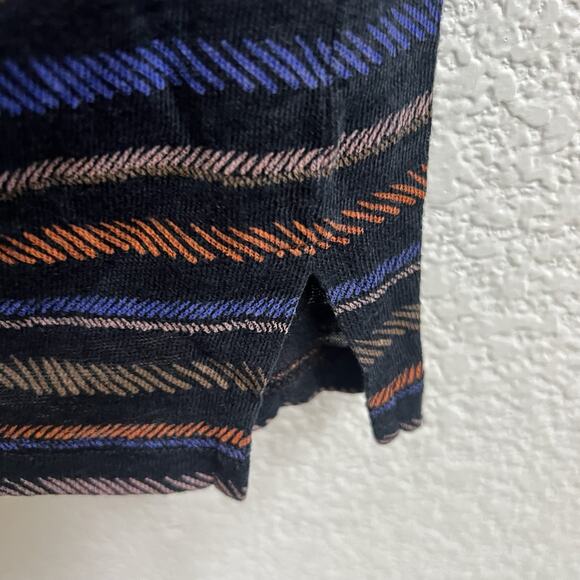 Comptoir des Cotonniers 100% Linen Stripe Short Slv Tee Top Sz 1 US XS S Casual - Picture 4 of 5